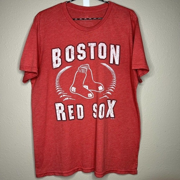 Majestic Threads Men's Red Boston Red Sox Short Sleeve Crew Neck T-Shirt XL - Picture 1 of 7